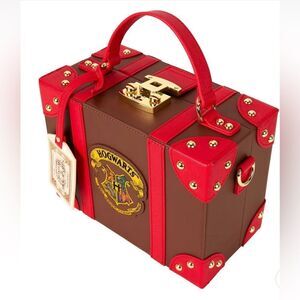 Loungefly Harry Potter Hogwarts Express Luggage Trunk Crossbody Bag